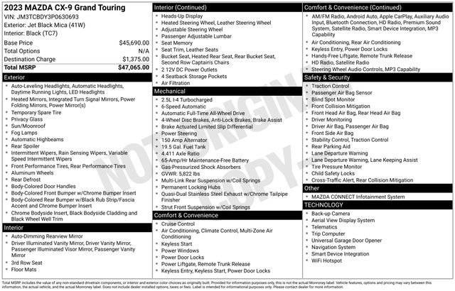 Certified 2023 MAZDA CX-9 Grand Touring image 11
