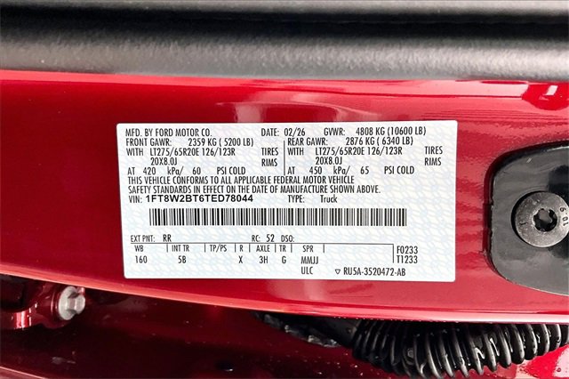 New 2026 Ford F250 Lariat w/ Black Appearance Package image 13