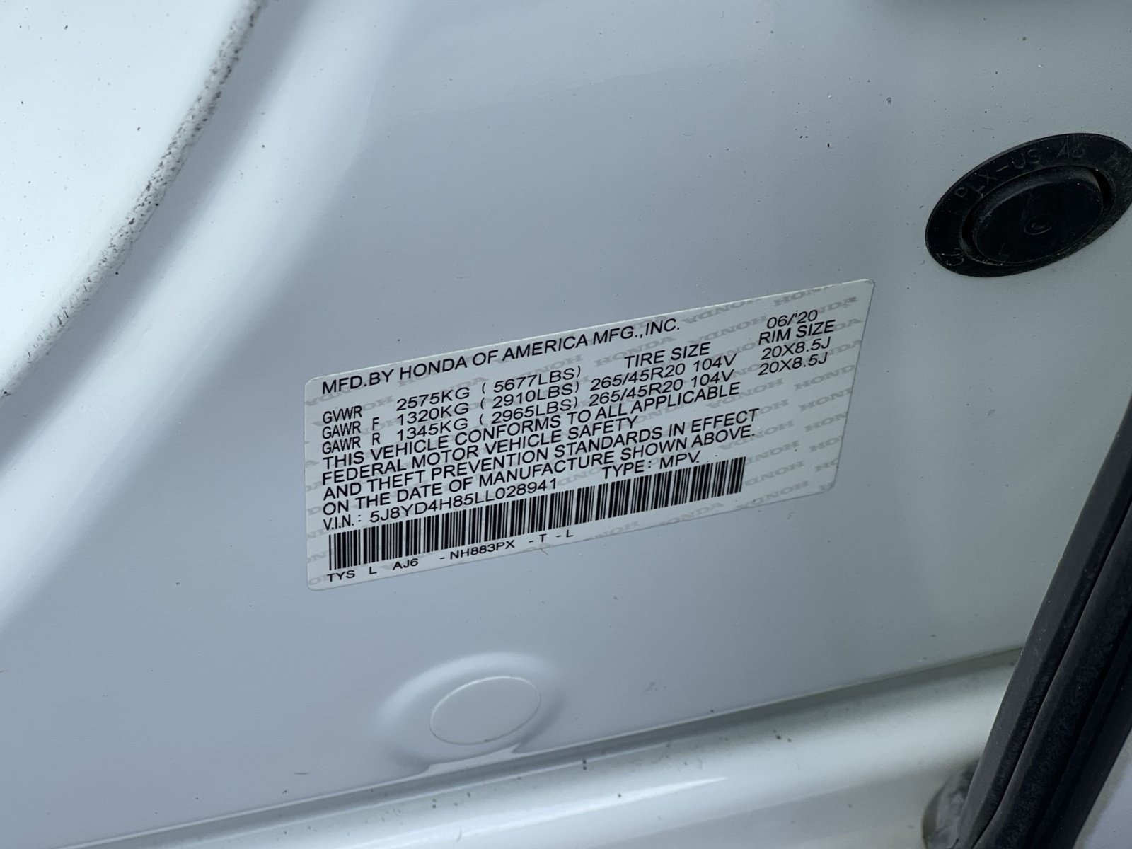 Certified 2020 Acura MDX SH-AWD w/ Advance Package image 28