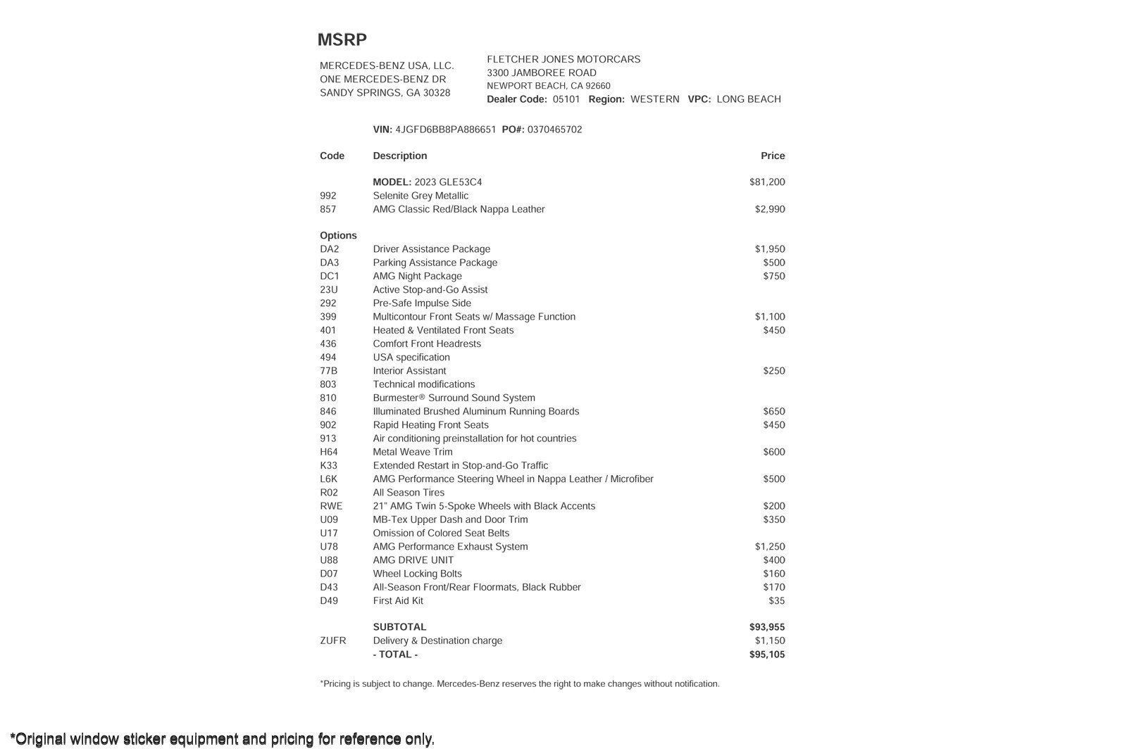 Certified 2023 Mercedes-Benz GLE 53 AMG 4MATIC Coupe image 3