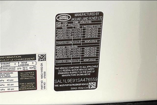 New 2025 Land Rover Range Rover Sport Dynamic SE image 8