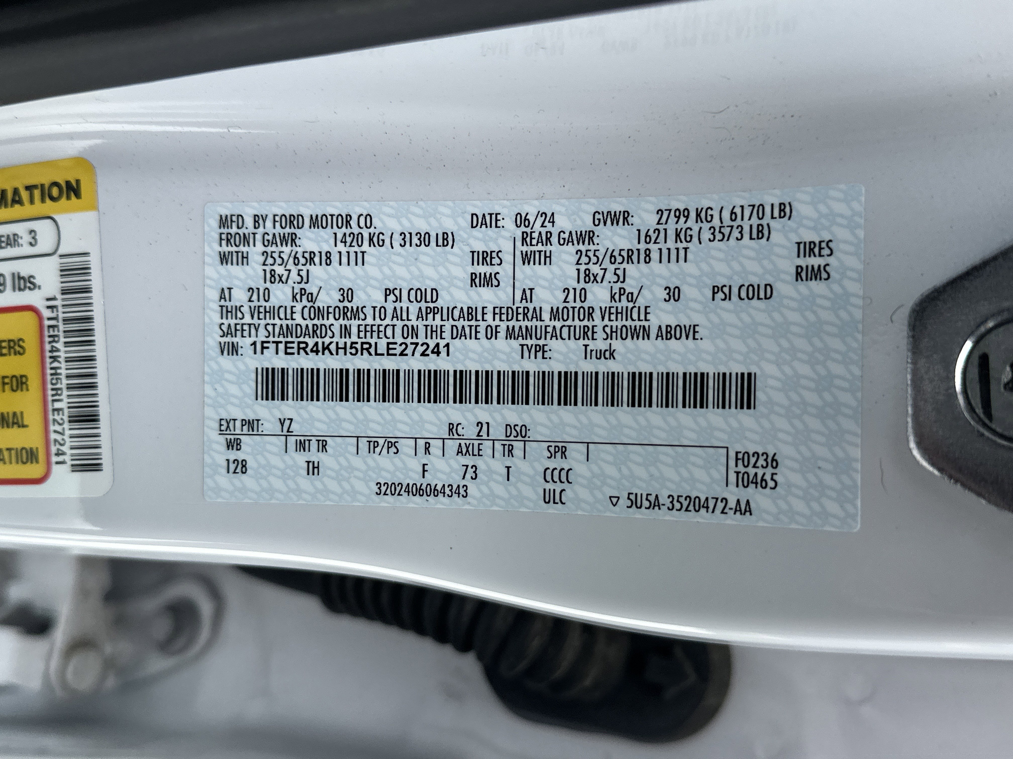 Used 2024 Ford Ranger Lariat w/ FX4 Off-Road Package image 35