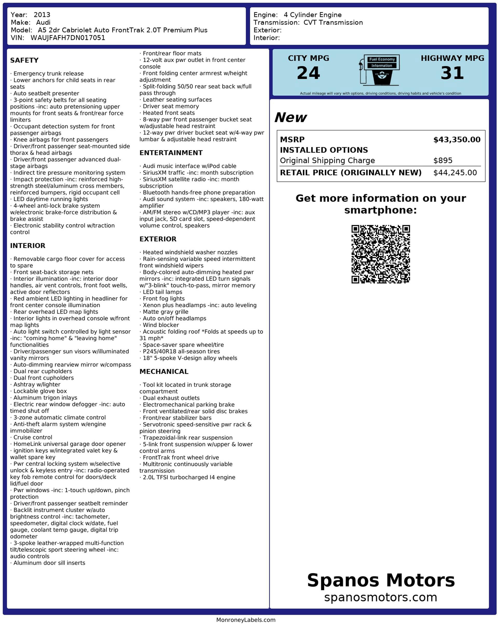 Used 2013 Audi A5 2.0T Premium Plus image 3