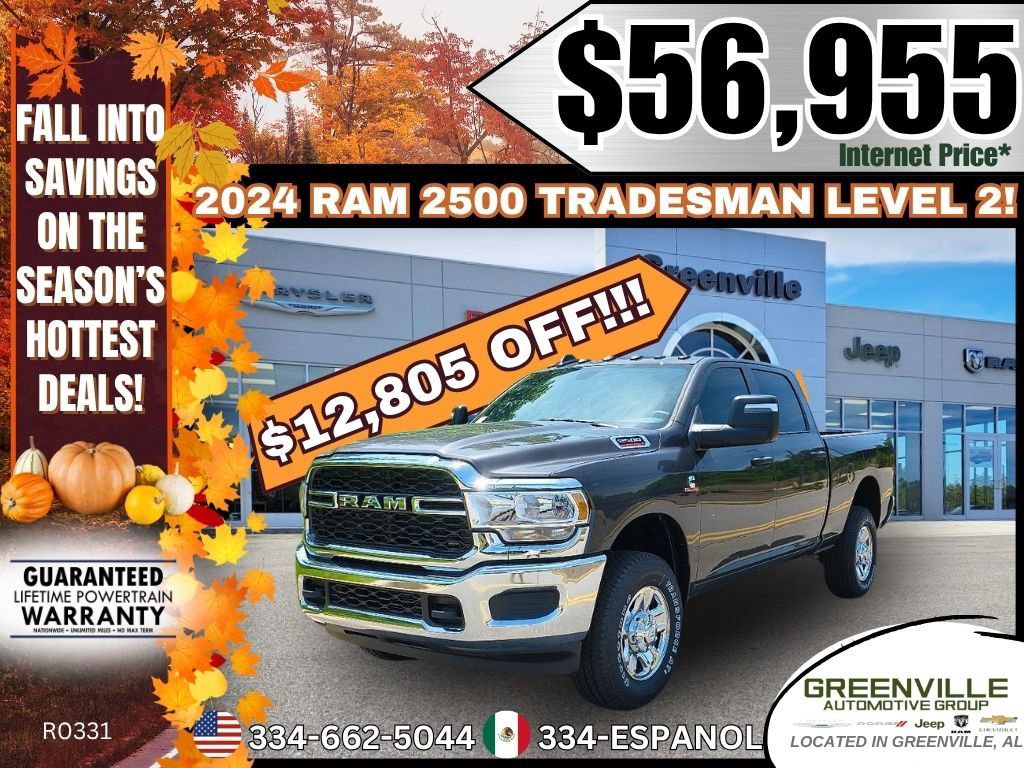 New 2024 RAM 2500 Tradesman w/ Chrome Appearance Group