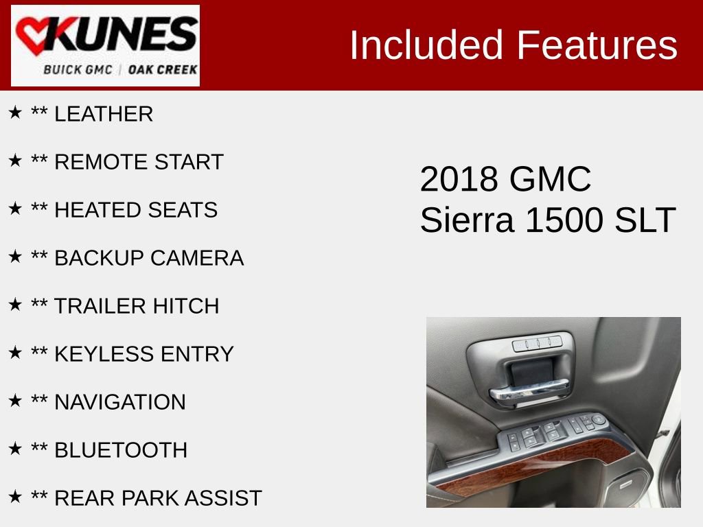 Used 2018 GMC Sierra 1500 SLT w/ SLT Premium Package image 2