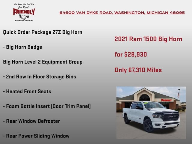 Used 2021 RAM 1500 Big Horn AWD/4WD image 5
