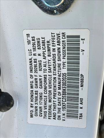 Used 2019 Honda Civic Sport image 15