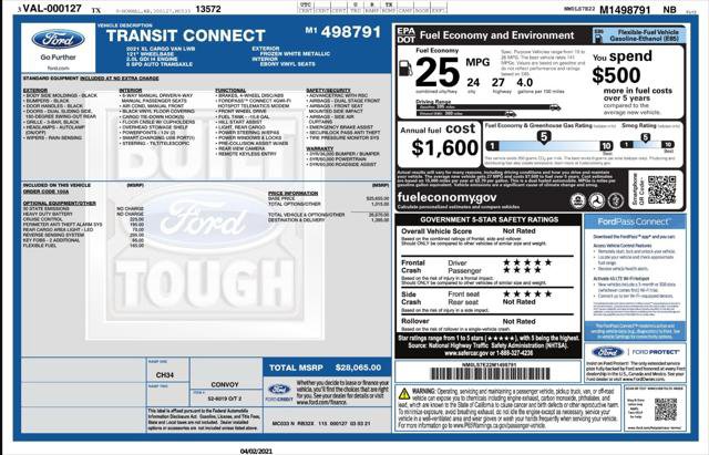 Used 2021 Ford Transit Connect XL FWD image 4