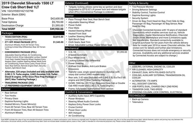 Used 2019 Chevrolet Silverado 1500 LT w/ Texas Edition image 3