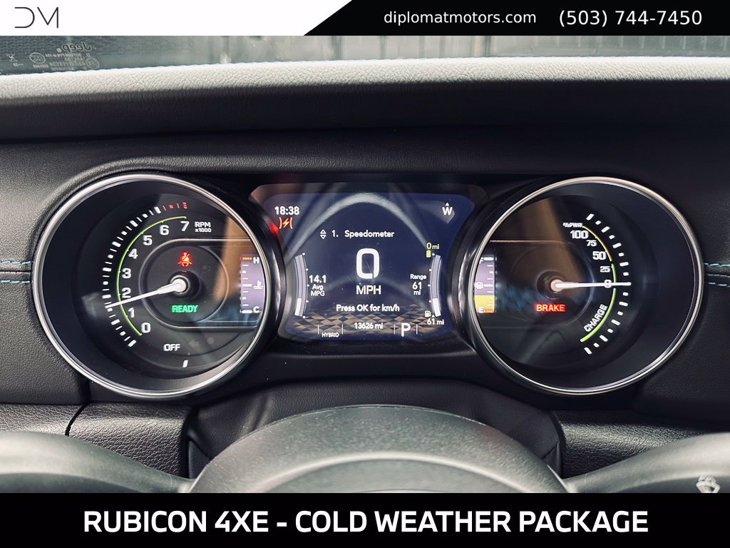 Used 2023 Jeep Wrangler Unlimited Rubicon 4xe w/ Cold Weather Group AWD/4WD image 28