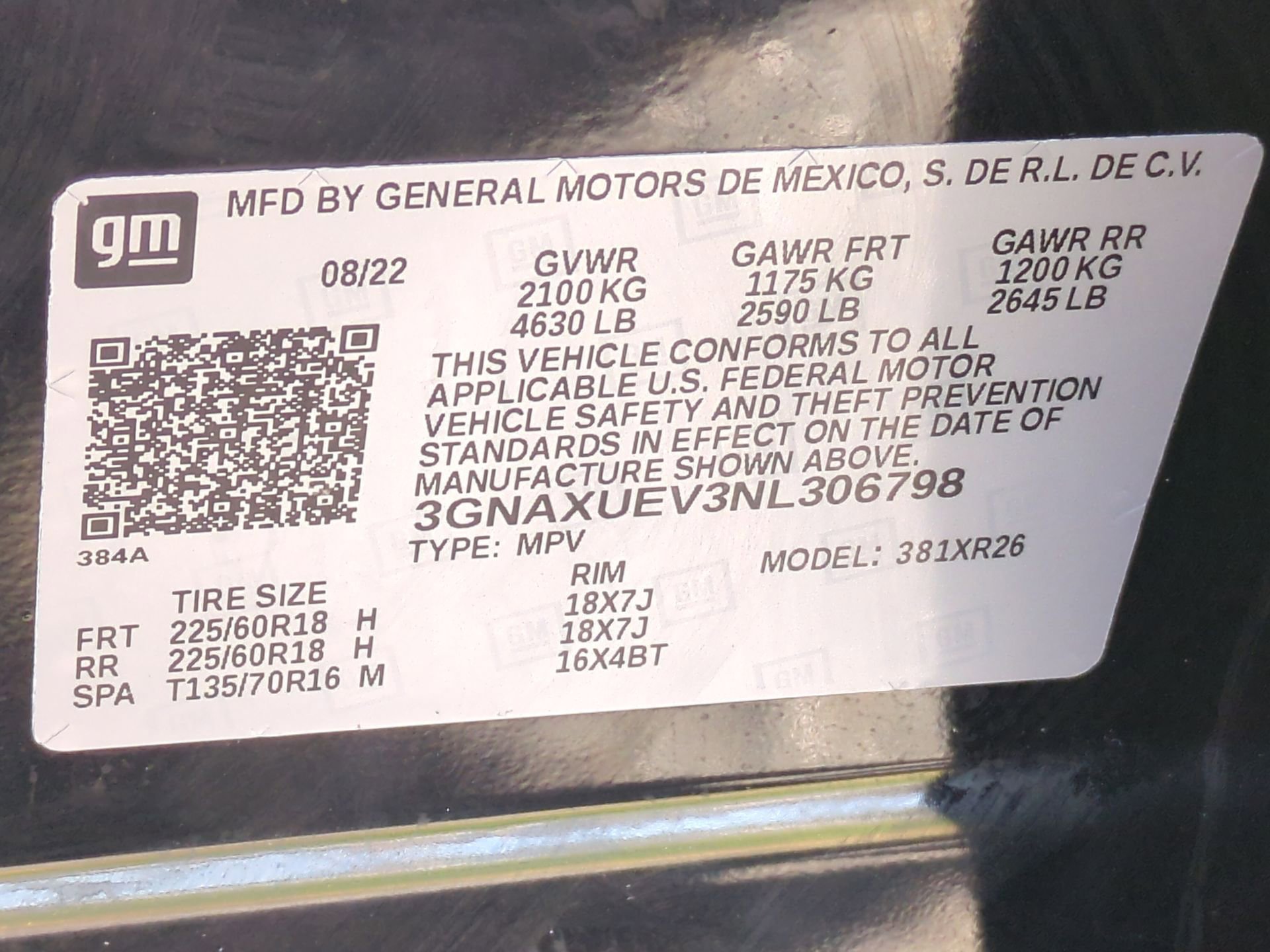 Certified 2022 Chevrolet Equinox LT AWD/4WD image 34