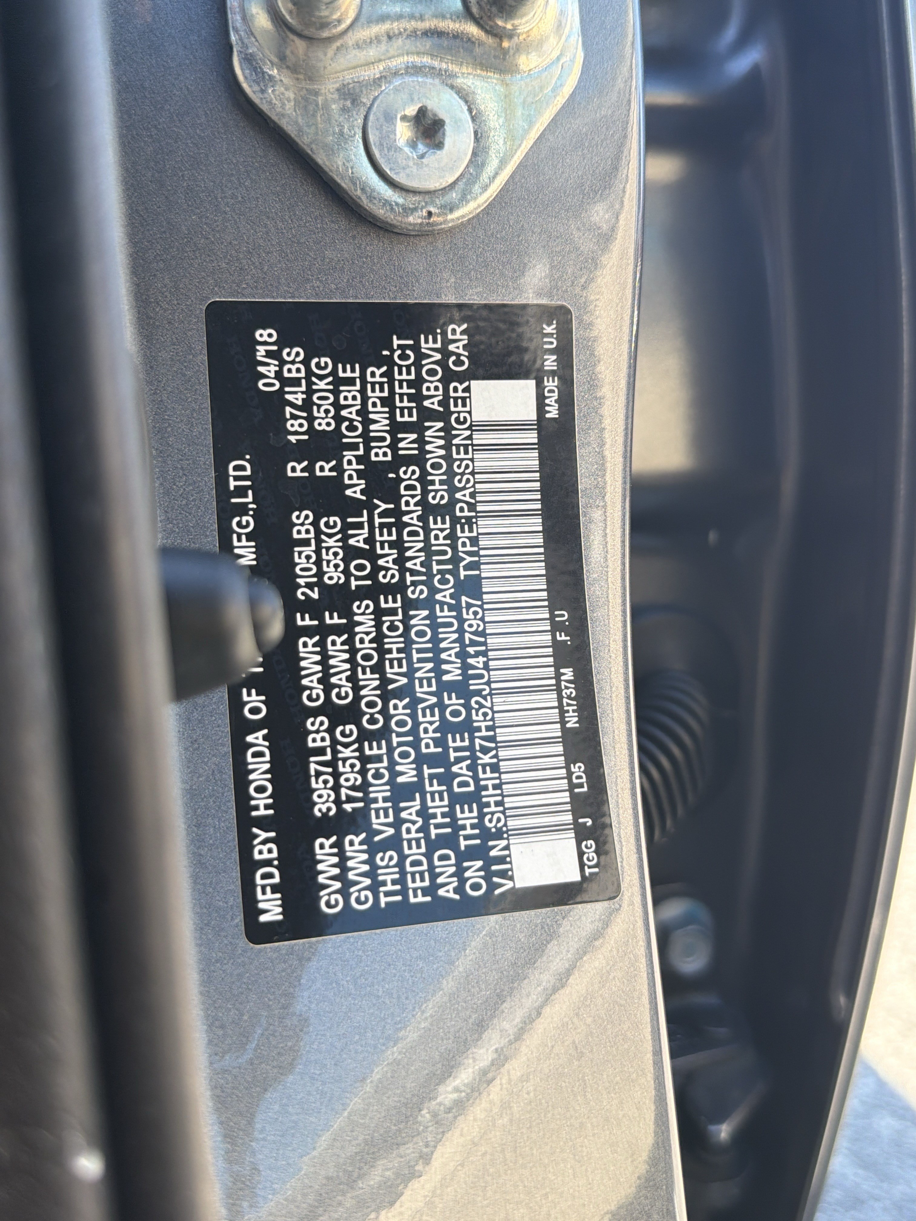 Used 2018 Honda Civic EX image 30