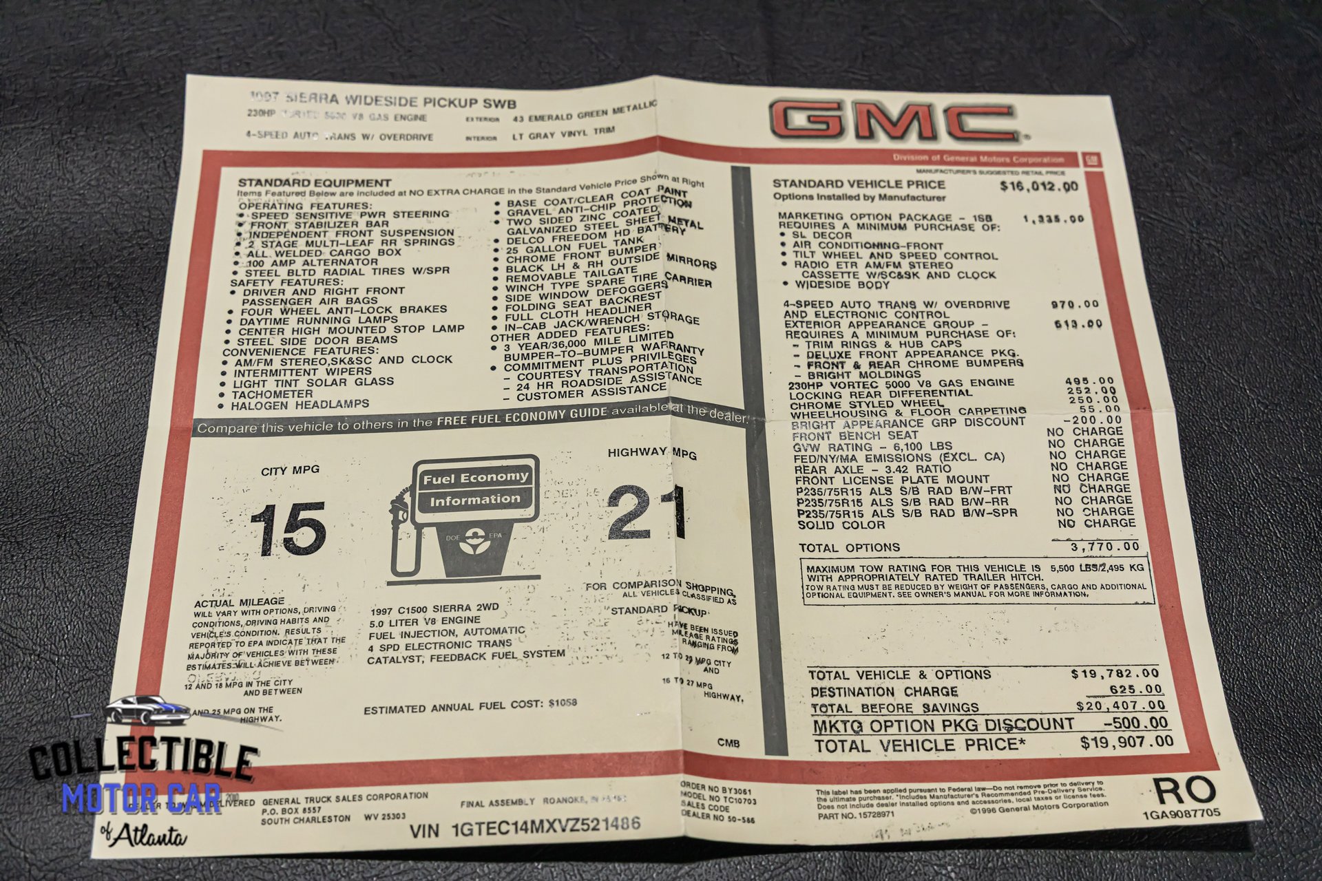 Used 1997 GMC Sierra 1500 2WD Regular Cab w/ Marketing Option Pkg 2 image 97