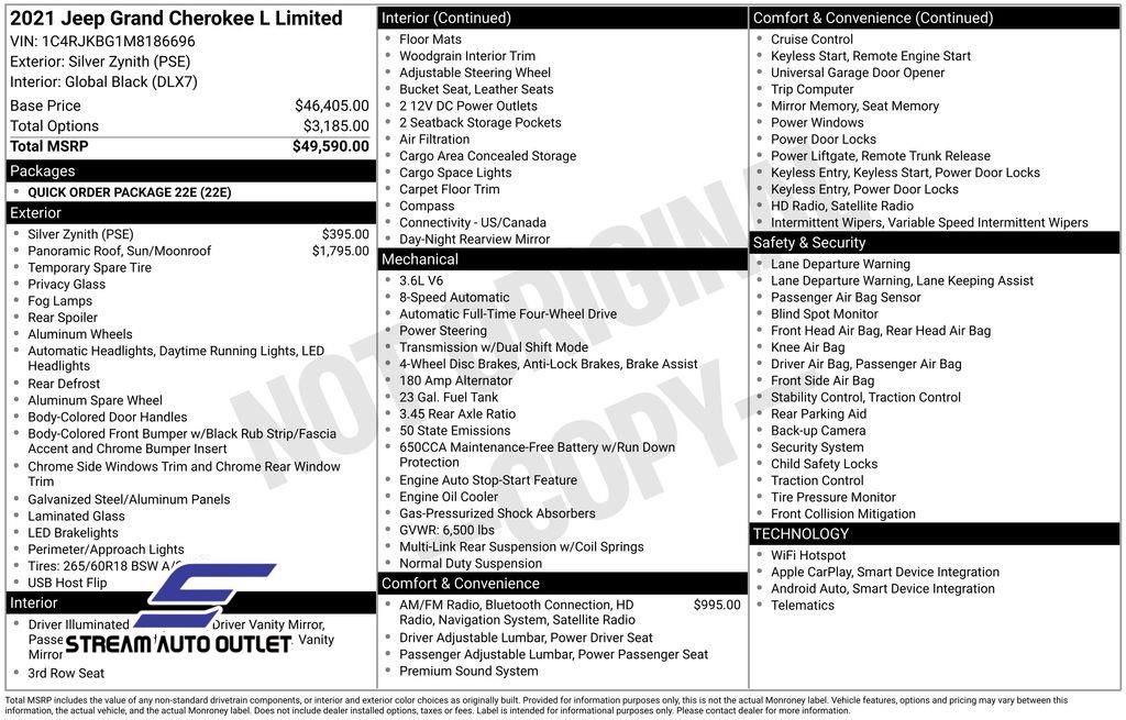 Used 2021 Jeep Grand Cherokee L Limited image 35