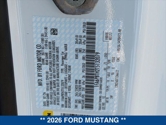 New 2026 Ford Mustang Premium RWD image 20