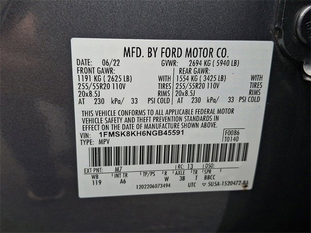 Used 2022 Ford Explorer ST-Line w/ Class IV Trailer Tow Package image 29