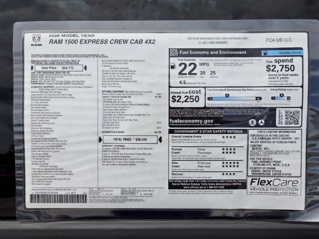 New 2026 RAM 1500 Express RWD image 3