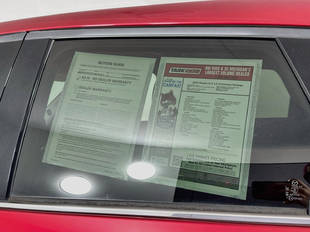 Certified 2024 MAZDA CX-5 AWD 2.5 S w/ Premium Package image 12