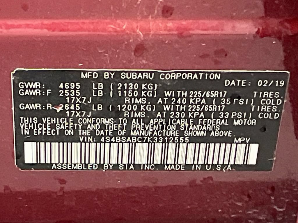 Used 2019 Subaru Outback 2.5i AWD/4WD image 30