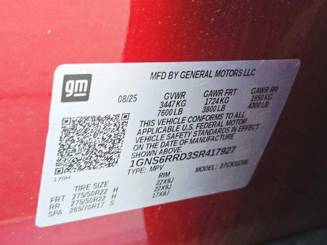 Used 2025 Chevrolet Tahoe RST w/ Comfort Package image 39