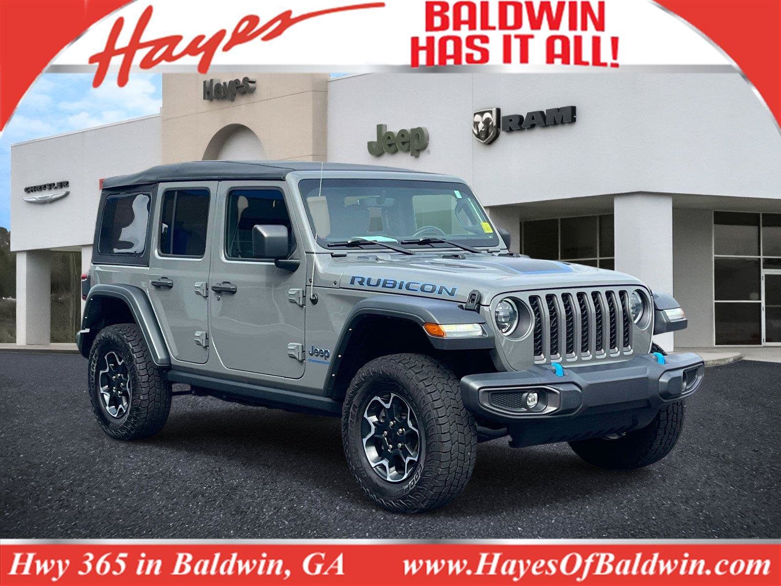 Used 2023 Jeep Wrangler Unlimited Rubicon 4xe w/ Cold Weather Group AWD/4WD image 1