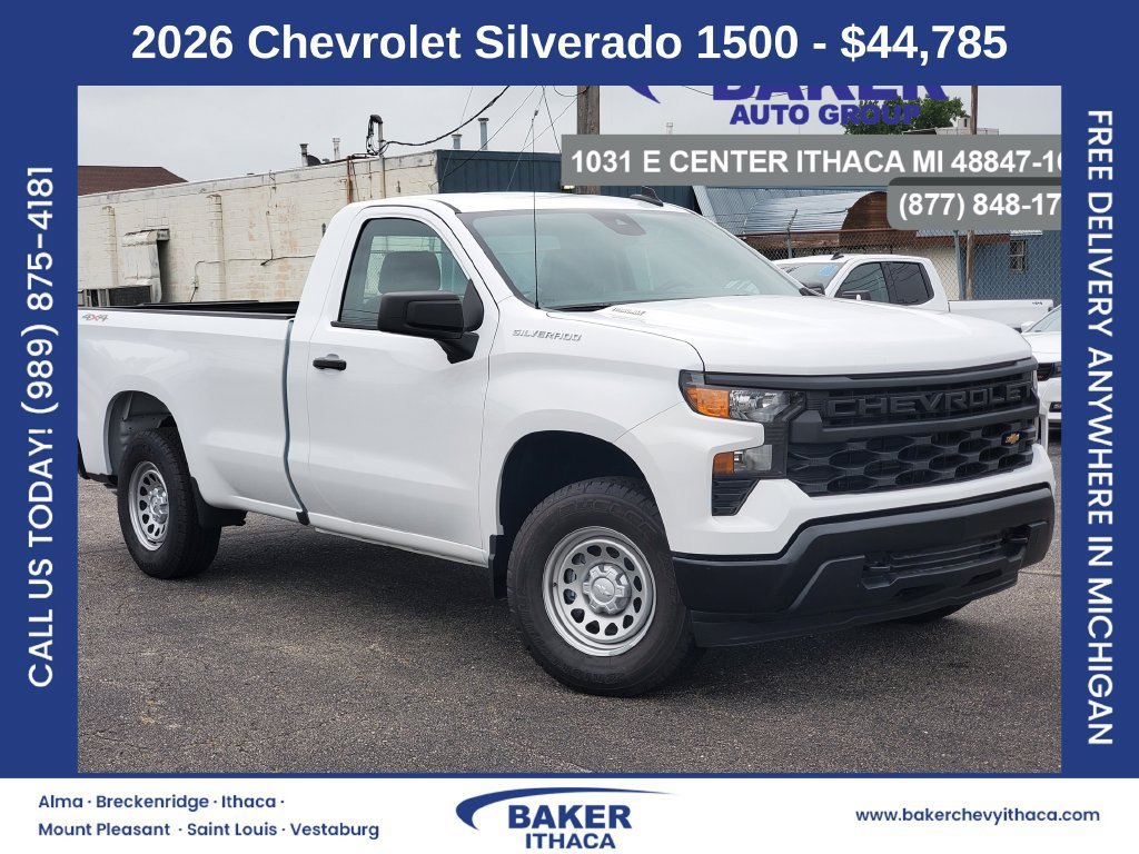 New 2026 Chevrolet Silverado 1500 W/T w/ Trailering Package