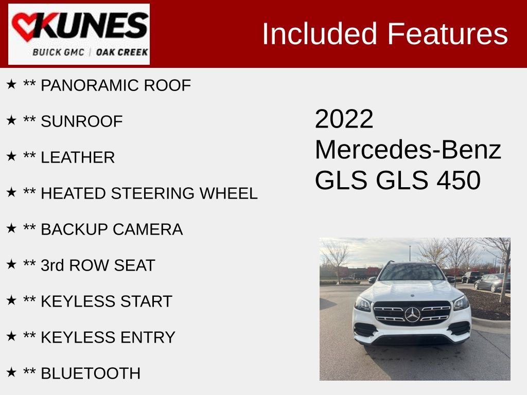 Used 2022 Mercedes-Benz GLS 450 4MATIC image 2