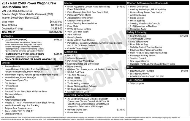 Used 2017 RAM 2500 Power Wagon w/ Luxury Group image 42