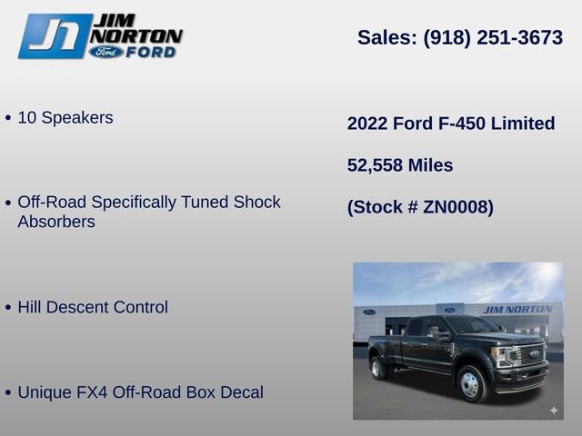 Used 2022 Ford F450 Limited w/ FX4 Off-Road Package image 21