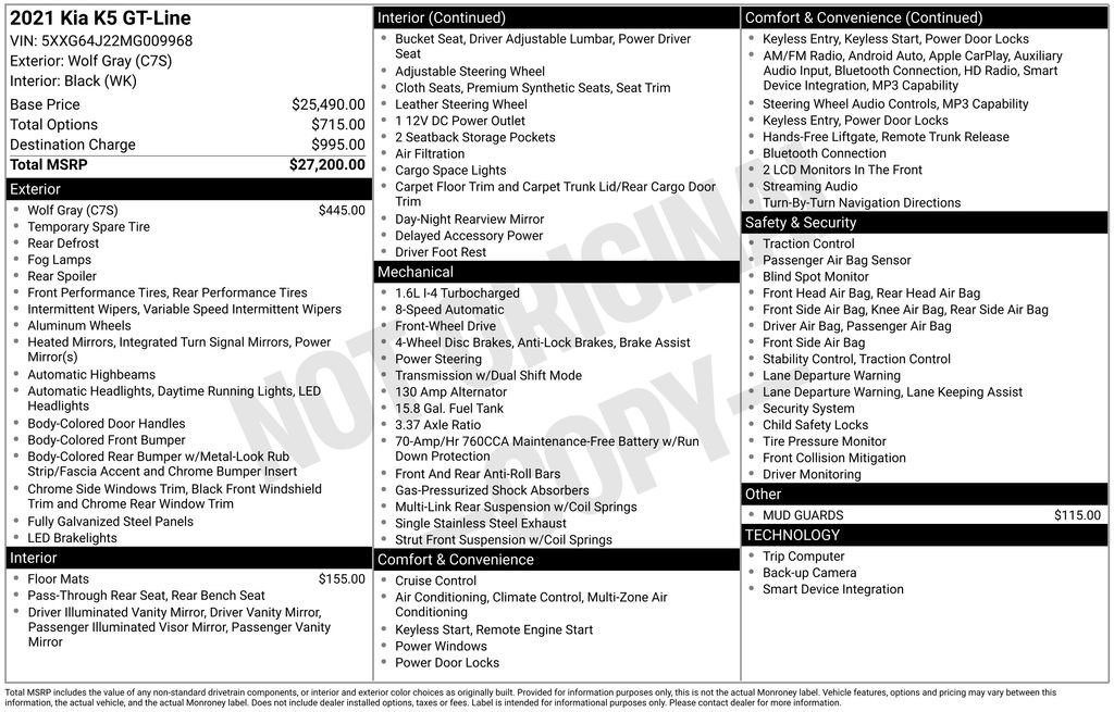 Used 2021 Kia K5 GT-Line image 6