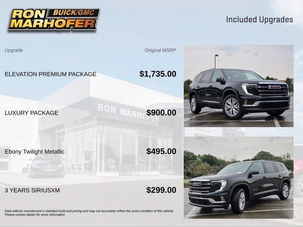 New 2026 GMC Acadia Elevation w/ Elevation Premium Package AWD/4WD image 6