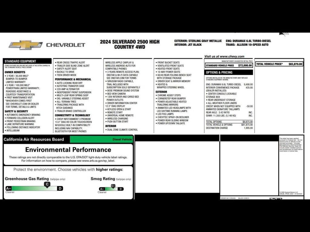 Used 2024 Chevrolet Silverado 2500 High Country image 3