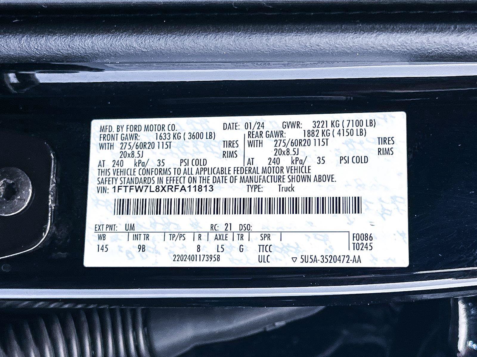 Used 2024 Ford F150 Platinum w/ Equipment Group 702A High AWD/4WD image 45