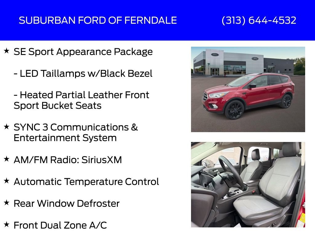 Used 2018 Ford Escape SE w/ SE Sport Appearance Package image 13