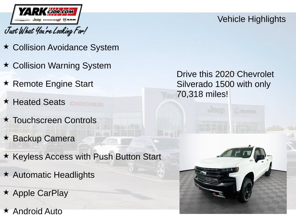 Used 2020 Chevrolet Silverado 1500 LT Trail Boss w/ Convenience Package AWD/4WD image 7