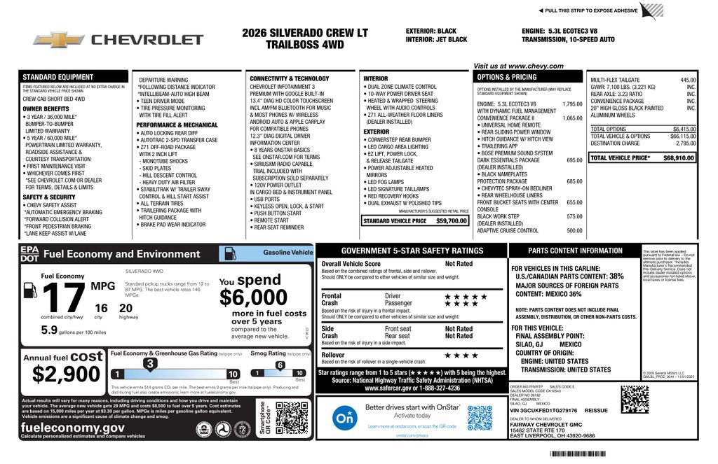 New 2026 Chevrolet Silverado 1500 LT Trail Boss image 4