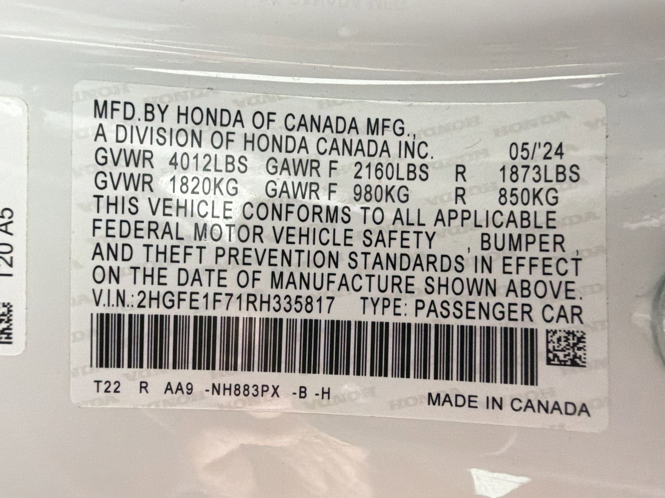 Used 2024 Honda Civic EX image 16