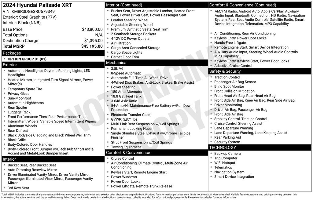 Used 2024 Hyundai Palisade XRT AWD/4WD image 26