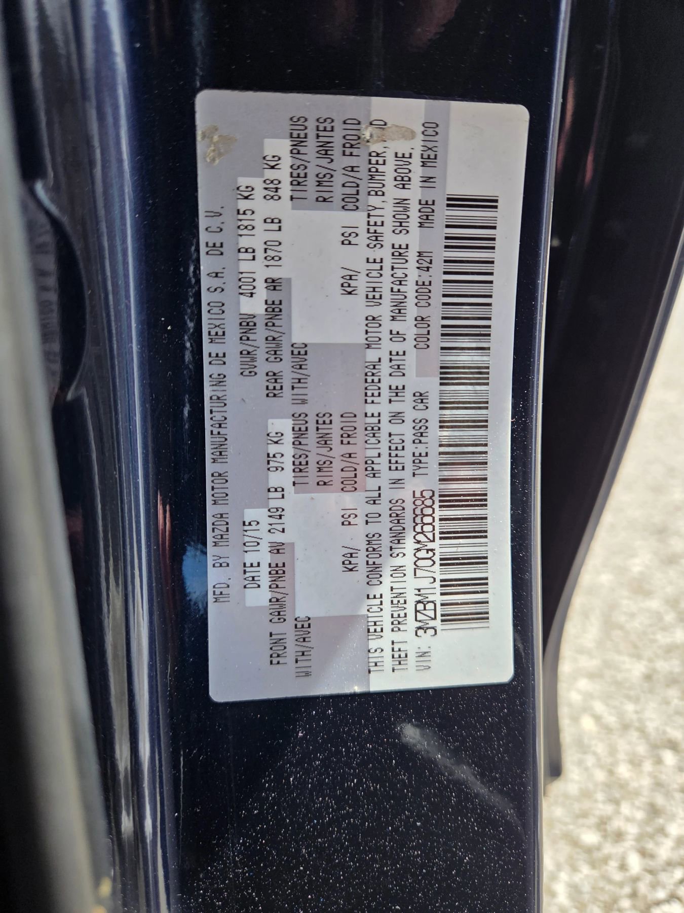 Used 2016 MAZDA MAZDA3 i Sport FWD image 14