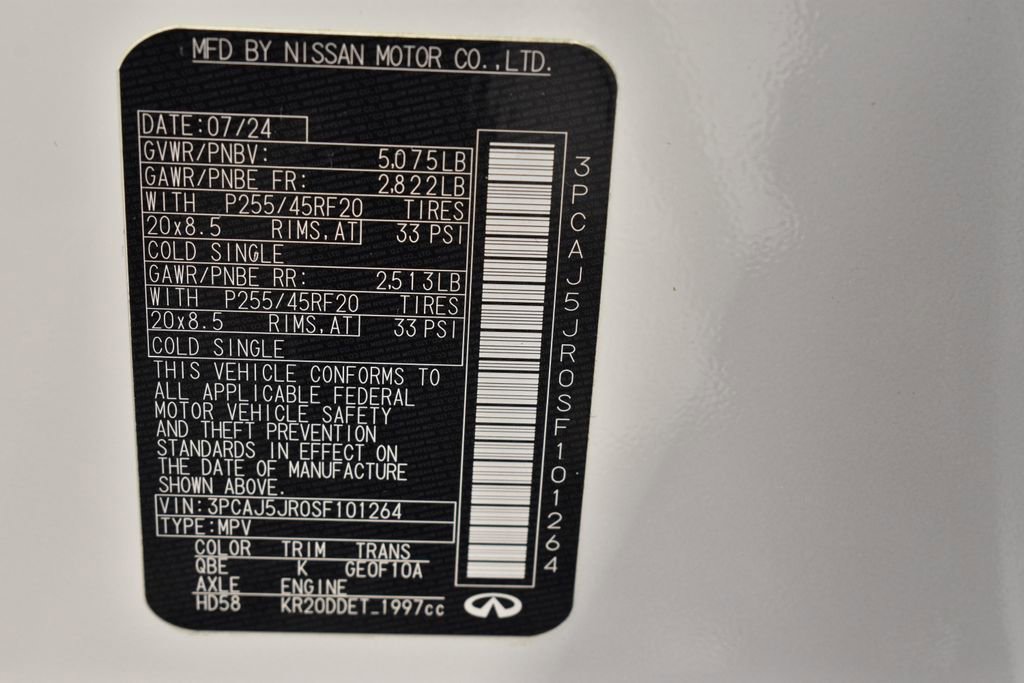 Certified 2025 INFINITI QX55 Luxe w/ Cargo Package image 42