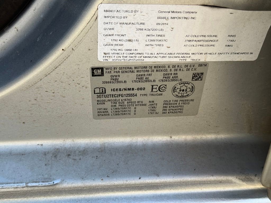 Used 2015 GMC Sierra 1500 4x4 Crew Cab image 11