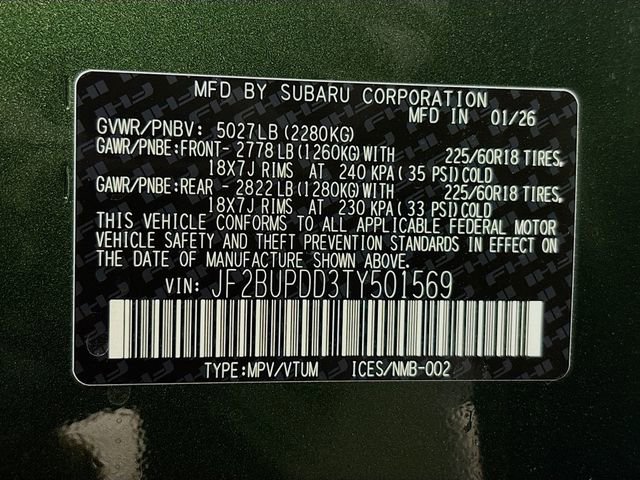 New 2026 Subaru Outback Limited image 33