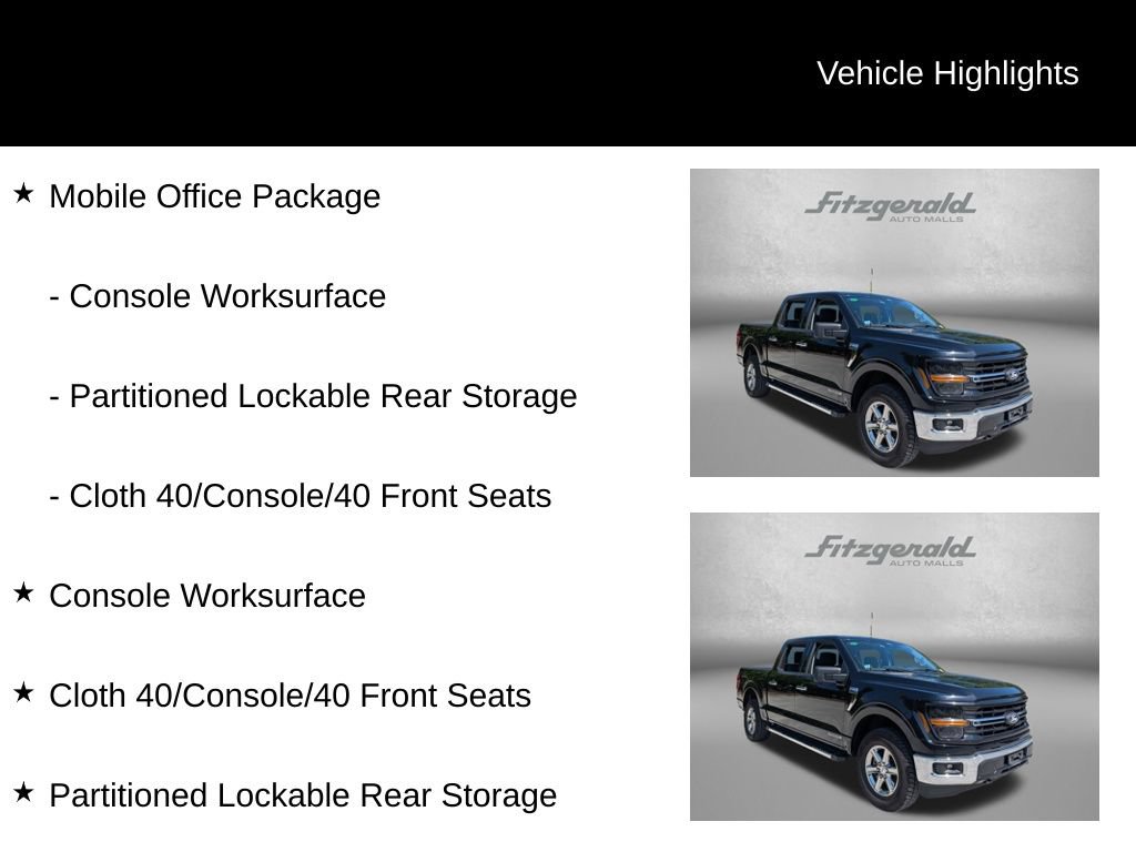 Used 2024 Ford F150 XLT w/ Mobile Office Package AWD/4WD image 9