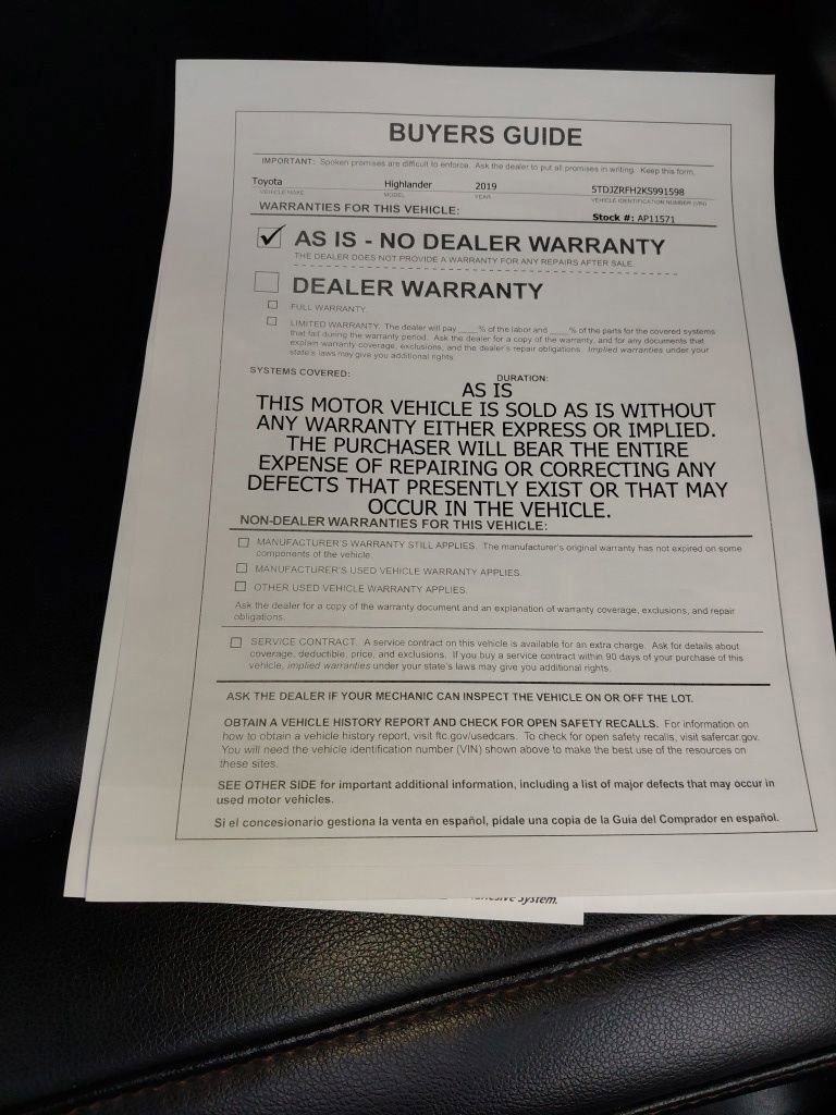 Used 2019 Toyota Highlander XLE image 42