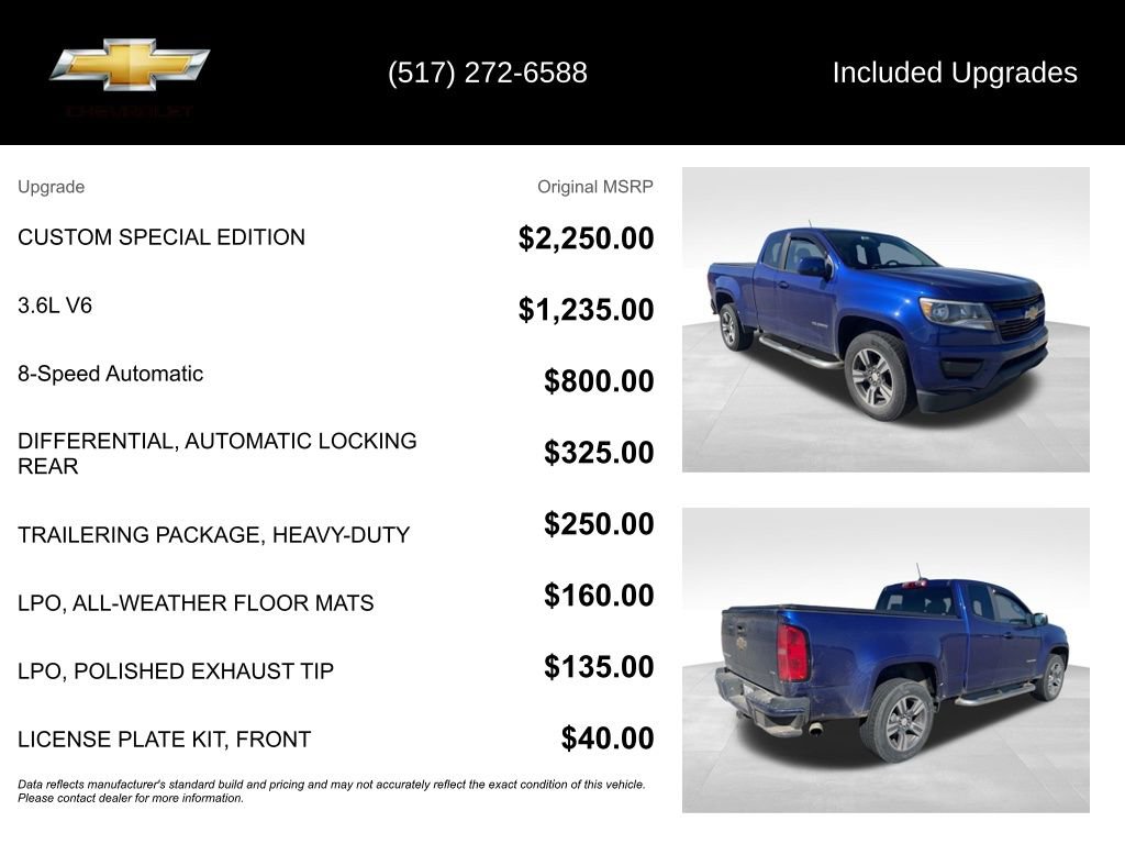 Used 2017 Chevrolet Colorado W/T w/ Custom Special Edition RWD image 5