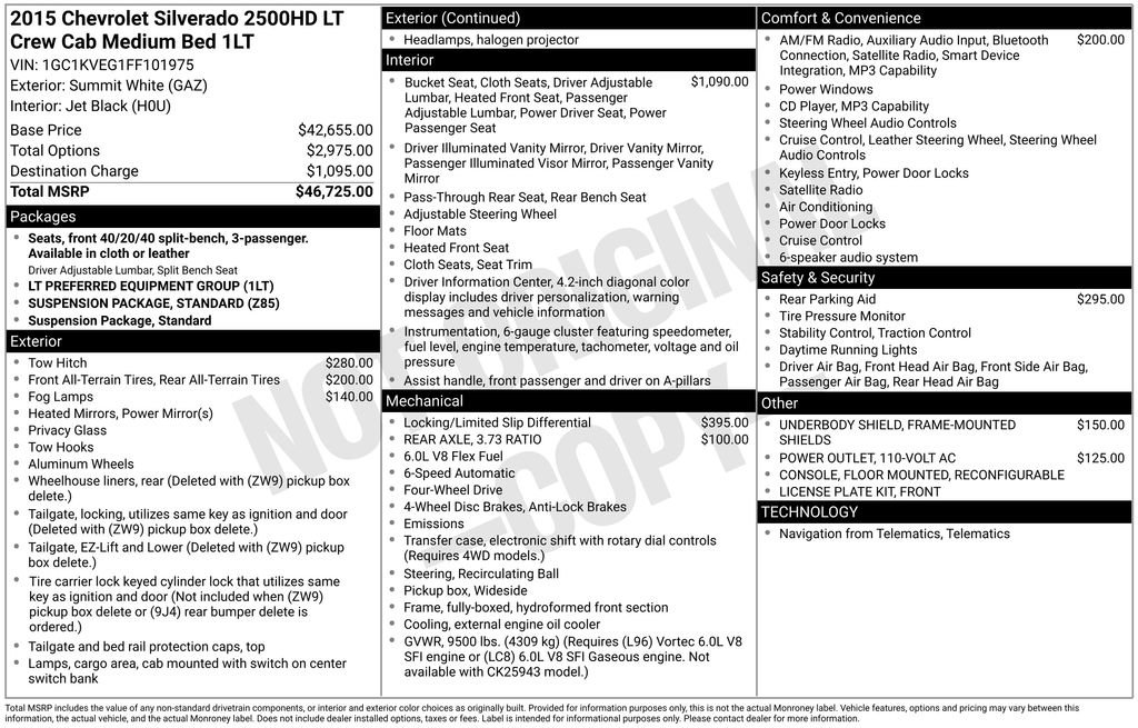 Used 2015 Chevrolet Silverado 2500 LT image 11