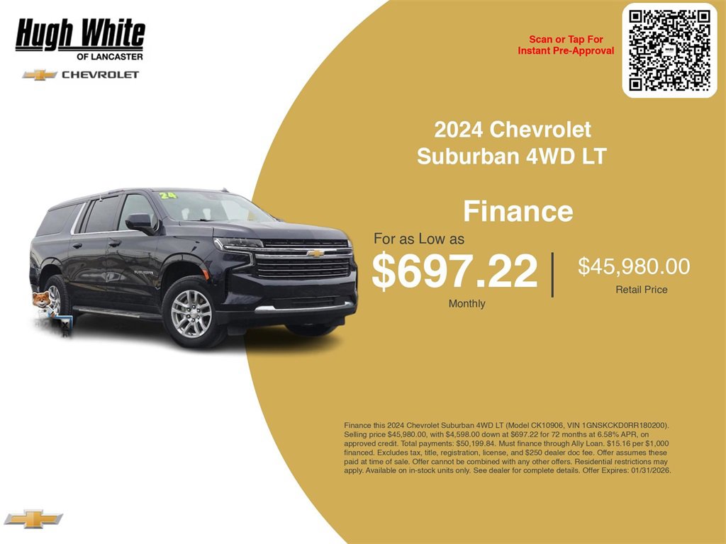 Used 2024 Chevrolet Suburban LT image 3