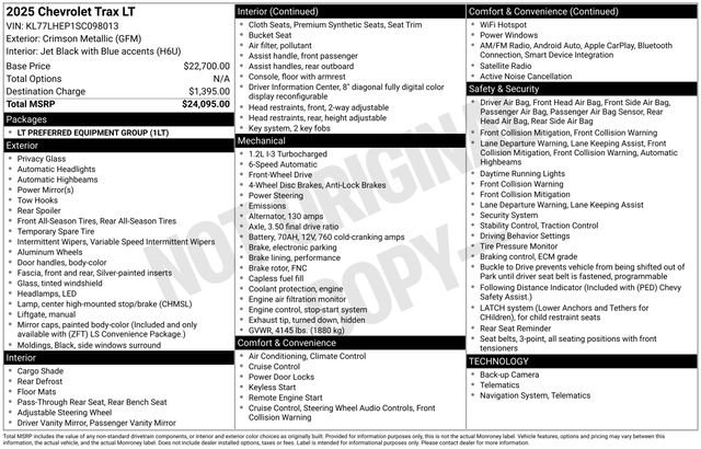 Used 2025 Chevrolet Trax LT image 2