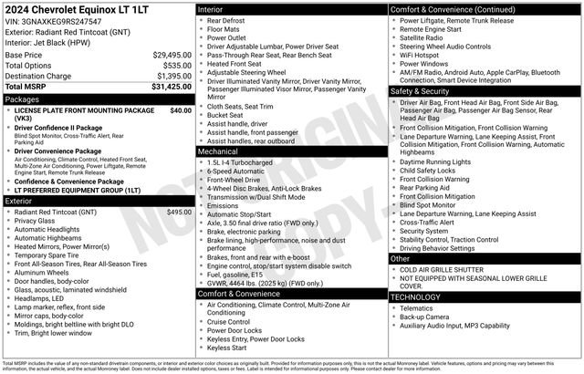Certified 2024 Chevrolet Equinox LT image 19