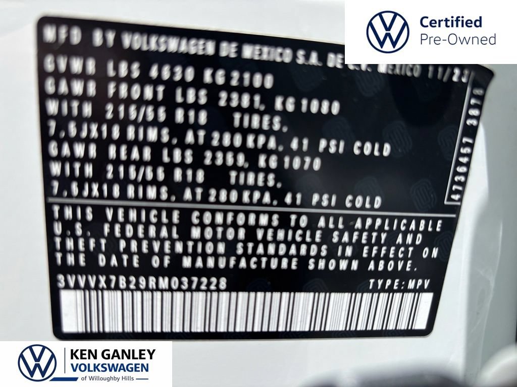 Used 2024 Volkswagen Taos SE AWD/4WD image 11
